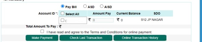 BESCOM online payment 