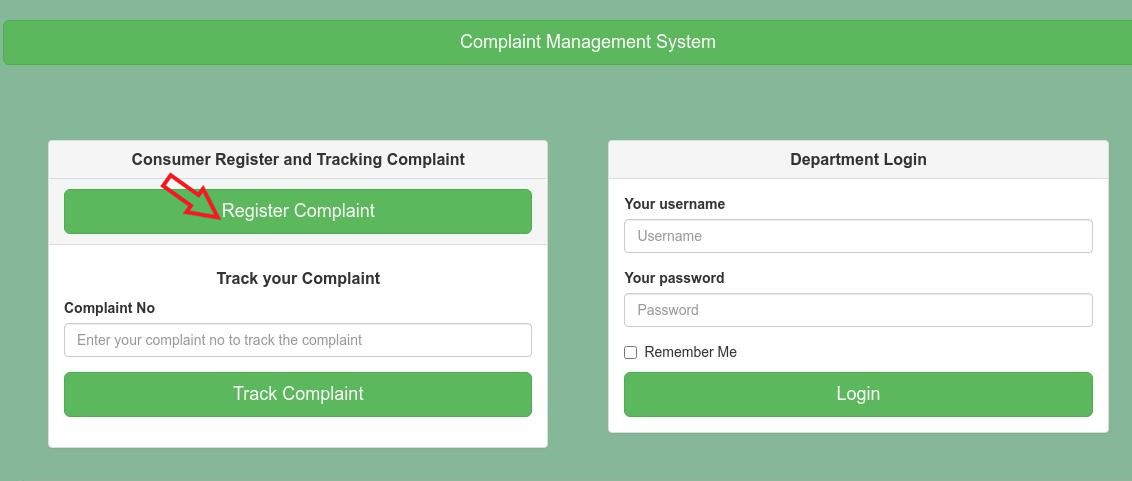 register a DHBVN online complaint