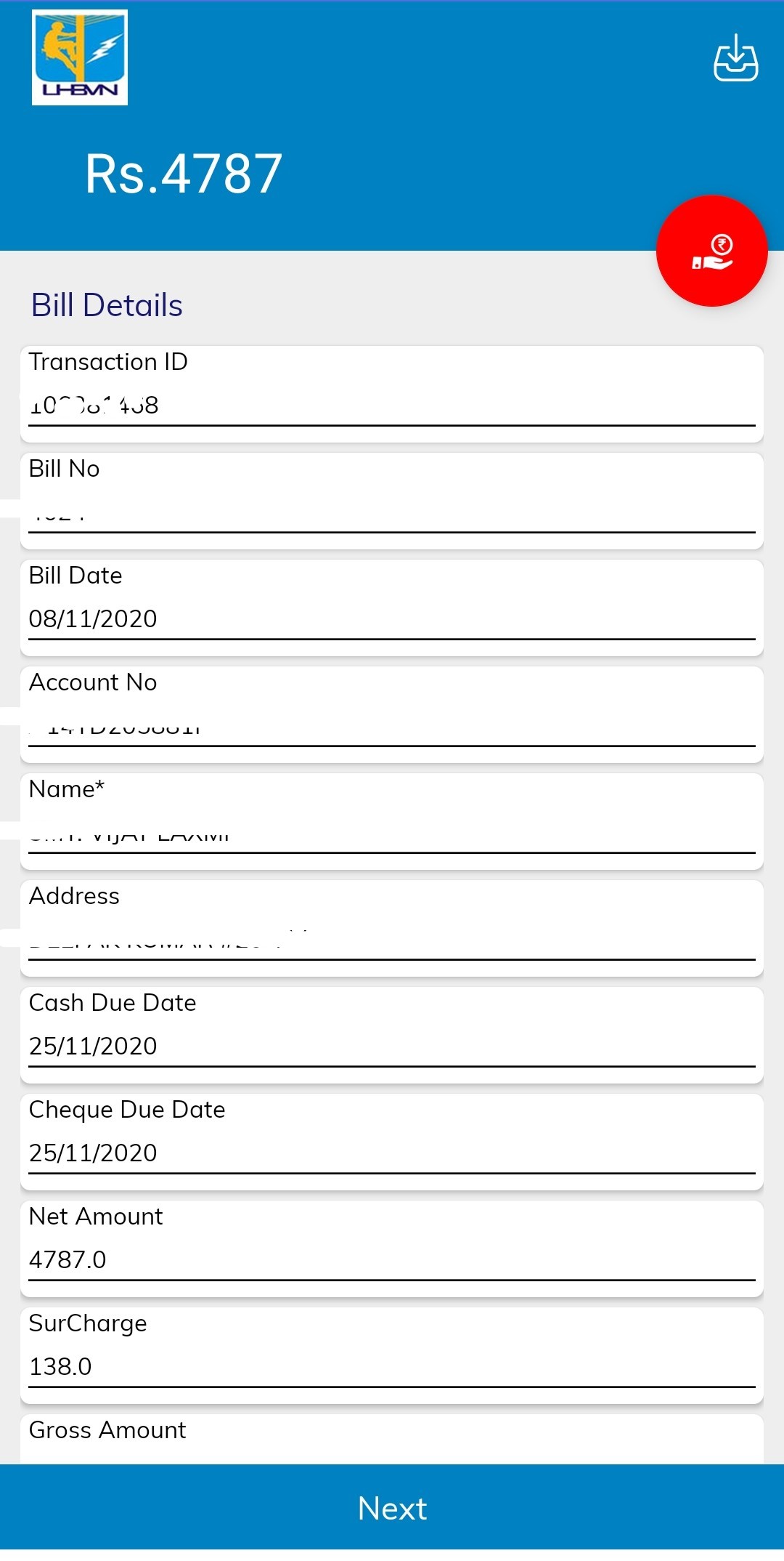 UHBVN Bill Payment Online