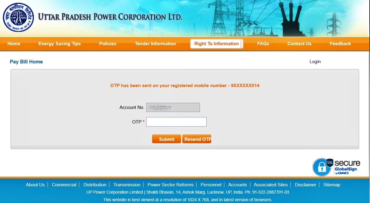 electricity bill UP download online