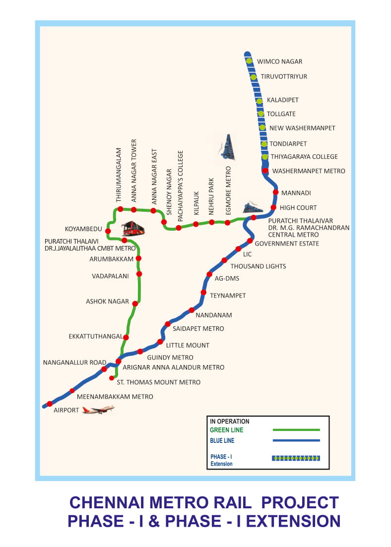 Chennai Metro Route Map 2023 Fare Timings Stations Me vrogue.co