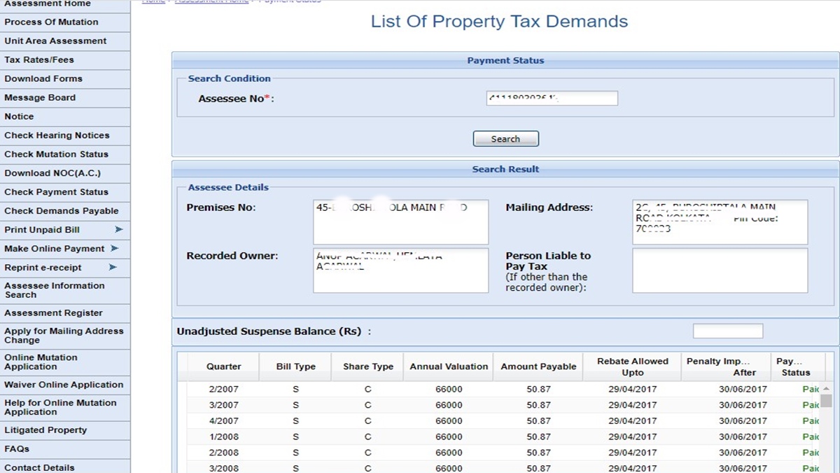 KMC Property Tax 