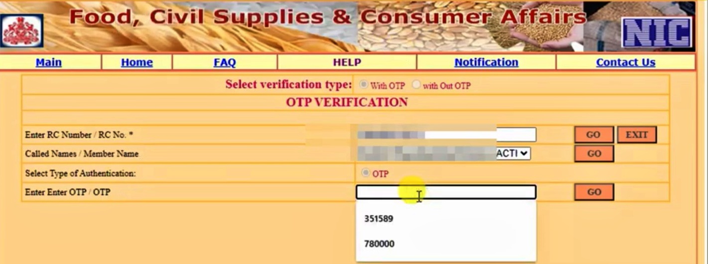 karnataka ration card