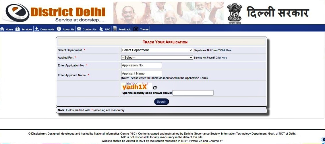 income certificate Delhi