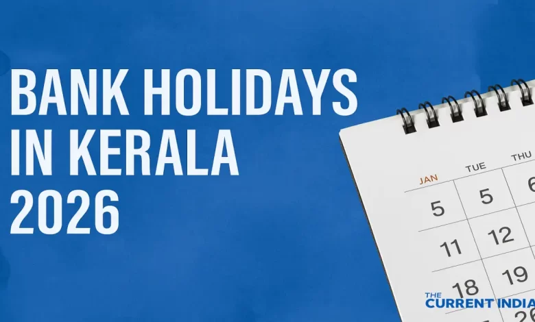 Bank holidays in Kerala 2026