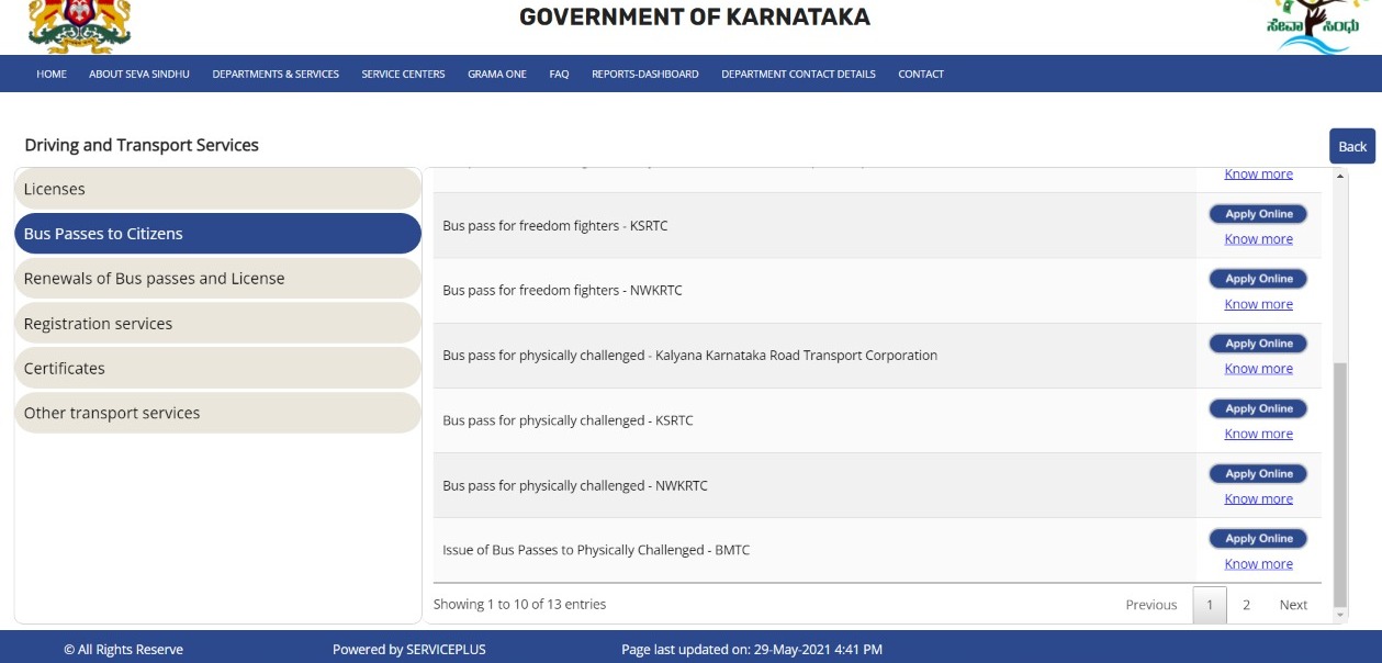 KSRTC bus pass