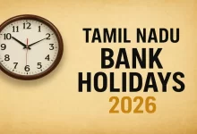 Tamil Nadu Bank Holidays 2026