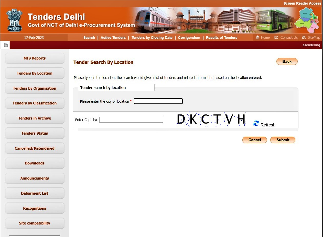 Delhi eprocurement