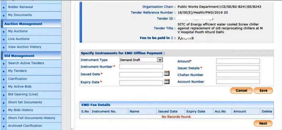 Delhi eprocurement