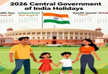 Central Government Holidays 2026