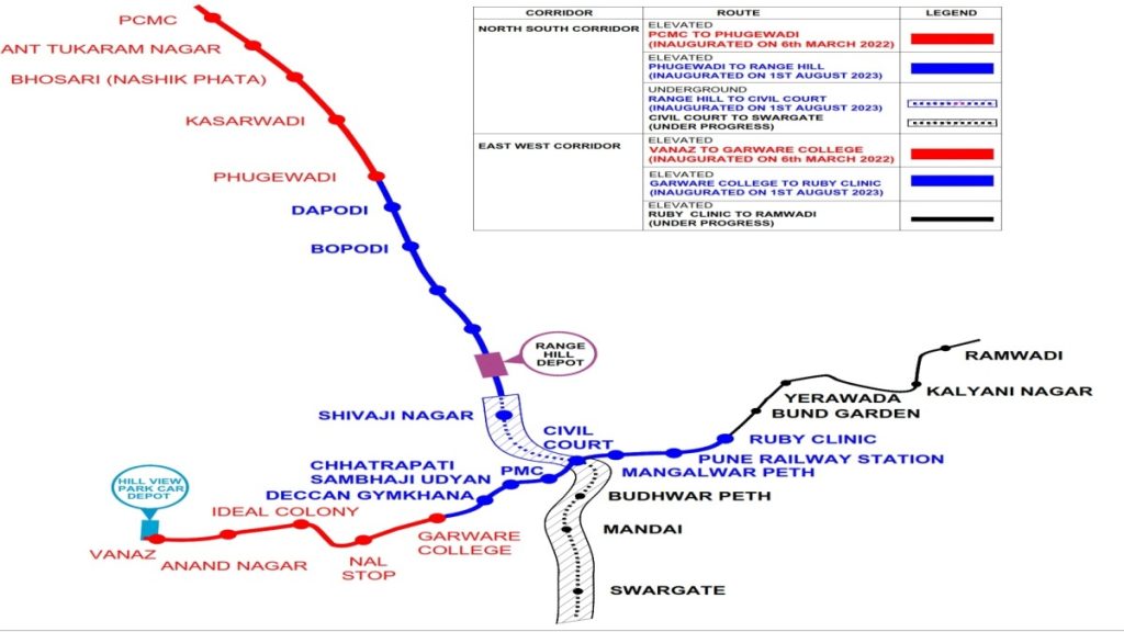 Pune Metro routes, Metro routes in Pune