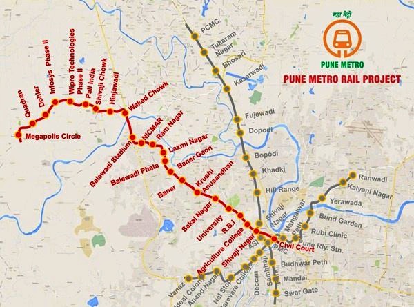 Pune Metro Route Map