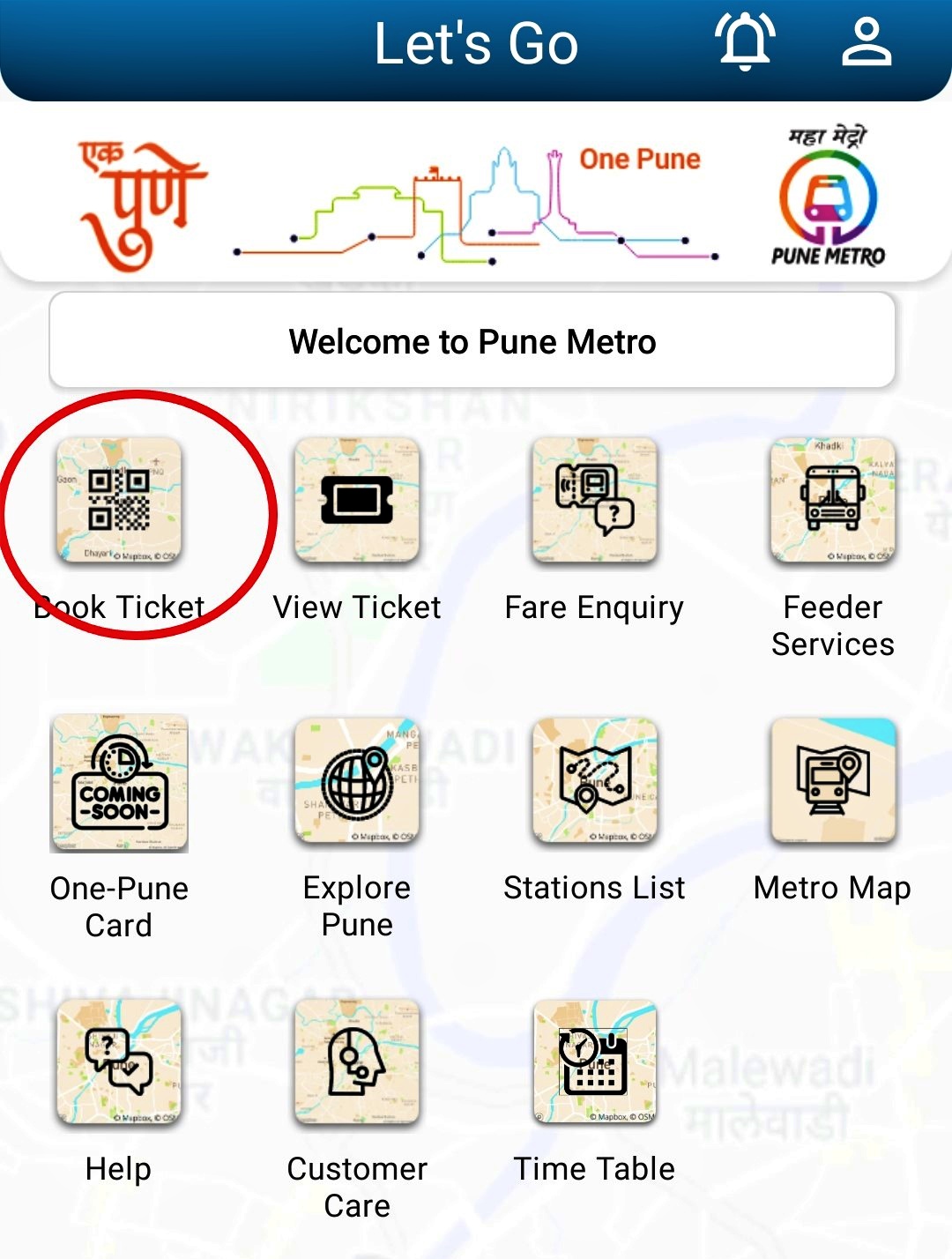 Pune Metro ticket booking online
