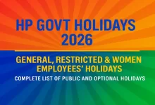 HP Govt Holidays 2026