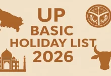 UP Basic Holiday List 2026, Bank Holidays In UP 2026