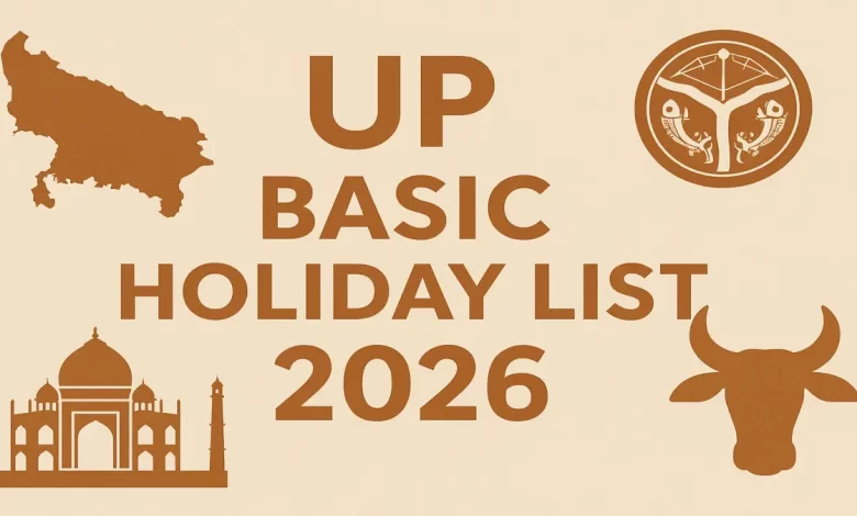 UP Basic Holiday List 2026, Bank Holidays In UP 2026