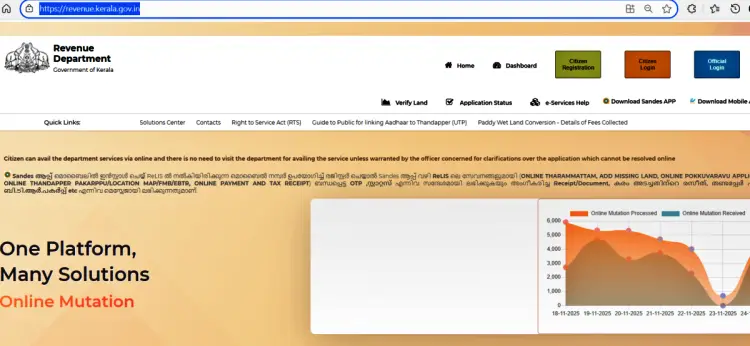 Kerala Land Tax Payment Online Registartion 1