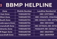 BBMP Helpline Numbers