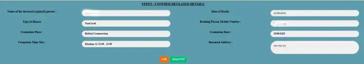BBMP cremation slot booking