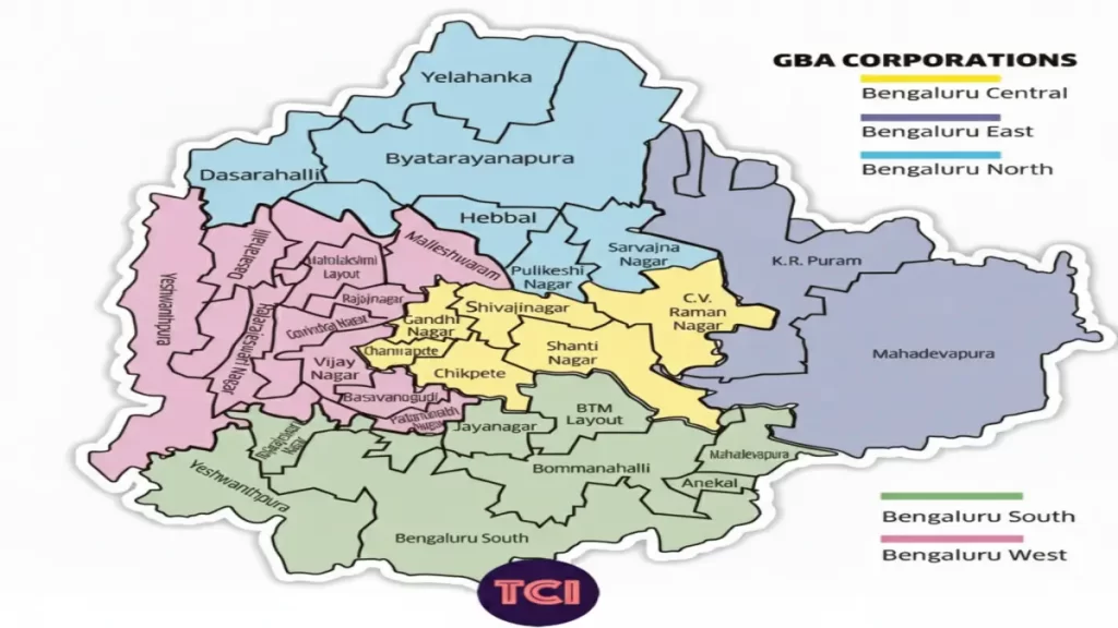 greater Bangalore map