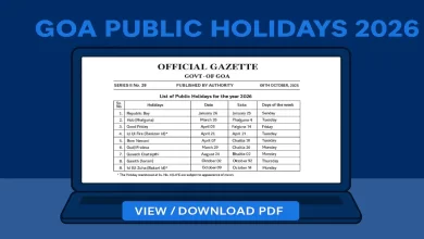 Goa Public Holidays 2026