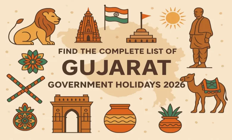 Gujarat Government Holidays 2026, Bank holidays in Gujarat 2026