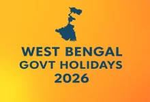 West Bengal Government Holidays List 2026, West Bengal Bank Holidays 2026