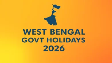 West Bengal Government Holidays List 2026, West Bengal Bank Holidays 2026