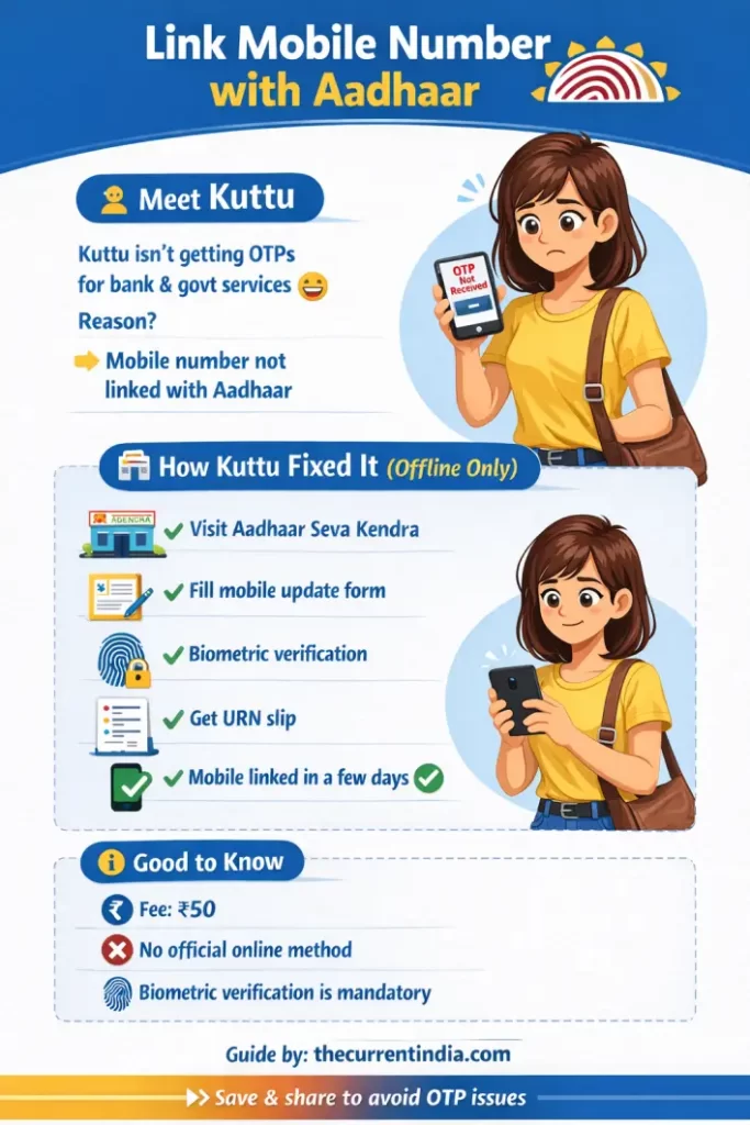 Link Mobile Number with Aadhaar Card – A Step-by-Step Guide