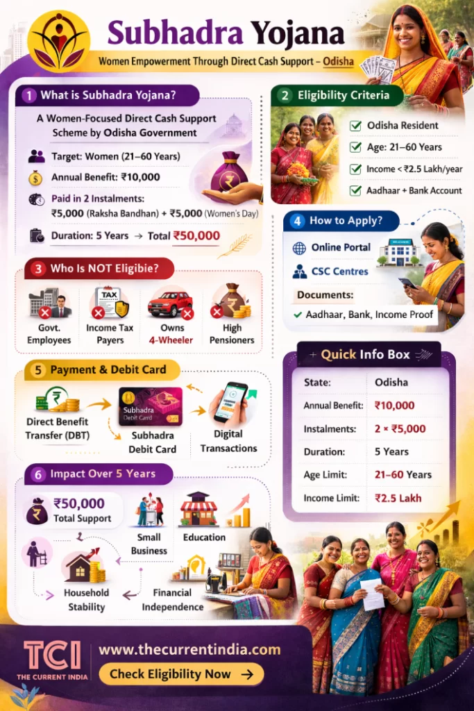 Subhadra Yojana Scheme Guide to Eligibility, Benefits