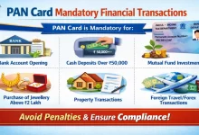 List of PAN Card Mandatory Financial Transactions