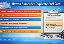 How to Surrender Duplicate PAN Card (Avoid Rs. 10,000 Penalty)