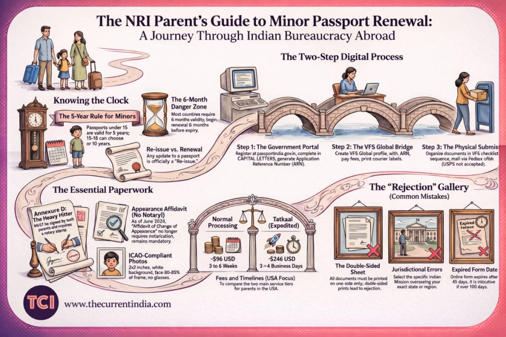 Minor Passport Renewal for NRIs: Complete Guide for Parents Living Abroad