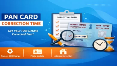 PAN Card Correction Time