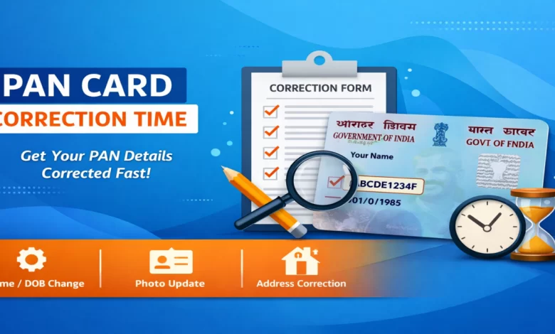 PAN Card Correction Time