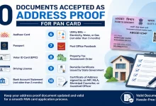 10 Documents Accepted as Address Proof for PAN Card