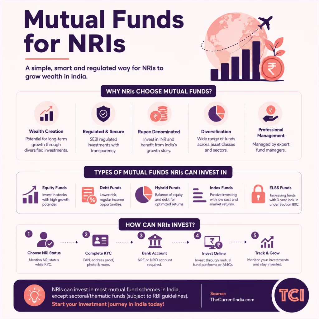 Mutual Funds For NRIs In India Infographic guide