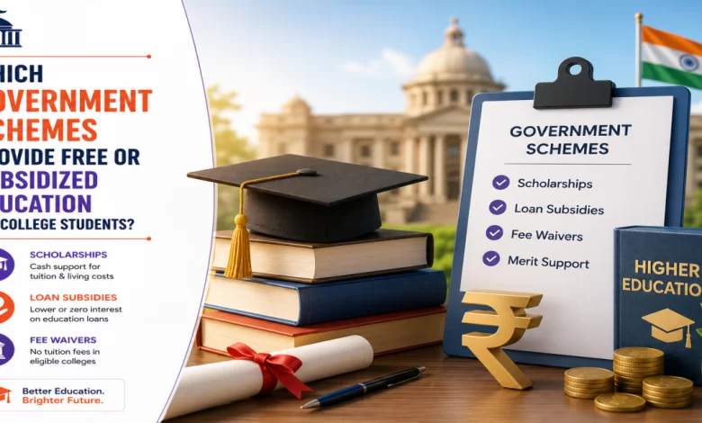 Government Schemes for Free College Education in India