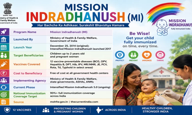 Mission Indradhanush at a glance.